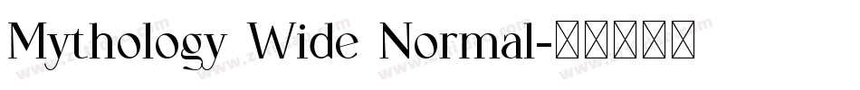 Mythology Wide Normal字体转换